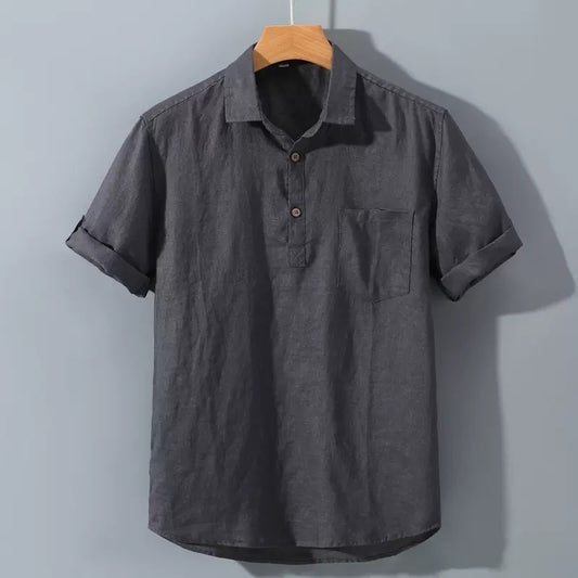 Pure Linen Shirt Mens