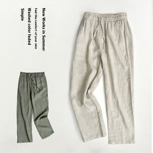 Pure Linen Pants  Men's