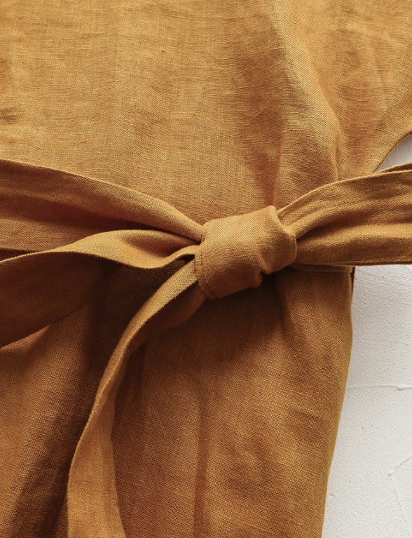 Pure Linen Dress Women's