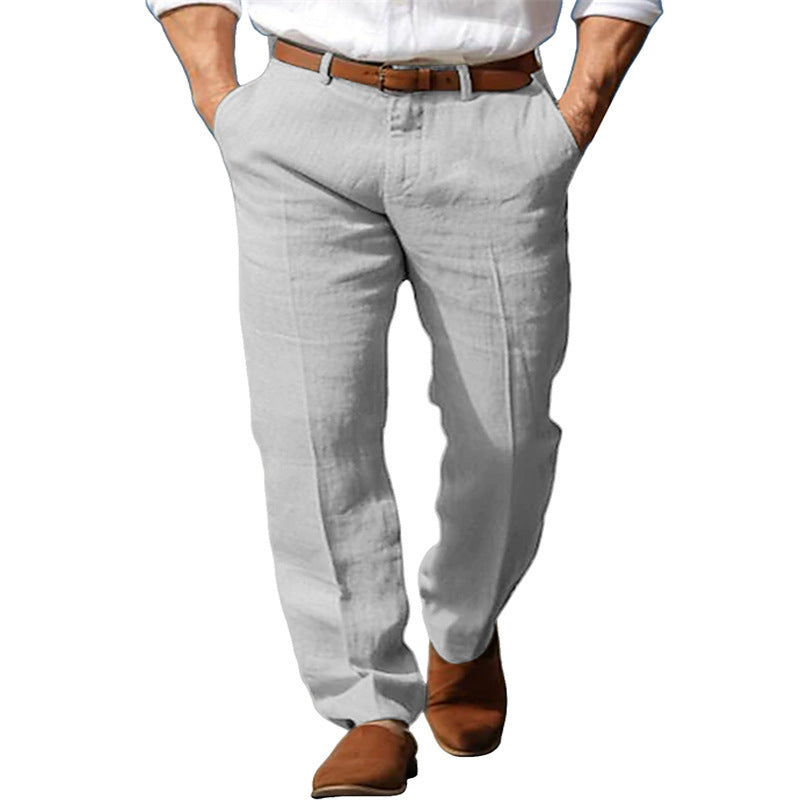 Pure Linen Men's Trousers