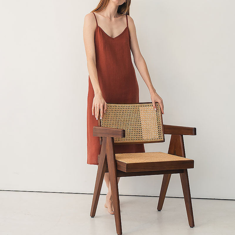 Pure Linen Slip Dress