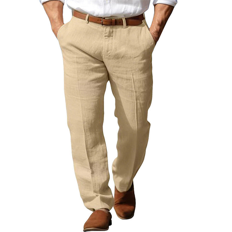 Pure Linen Men's Trousers