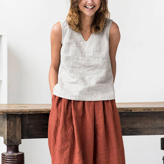 Pure Linen Singlet Women's