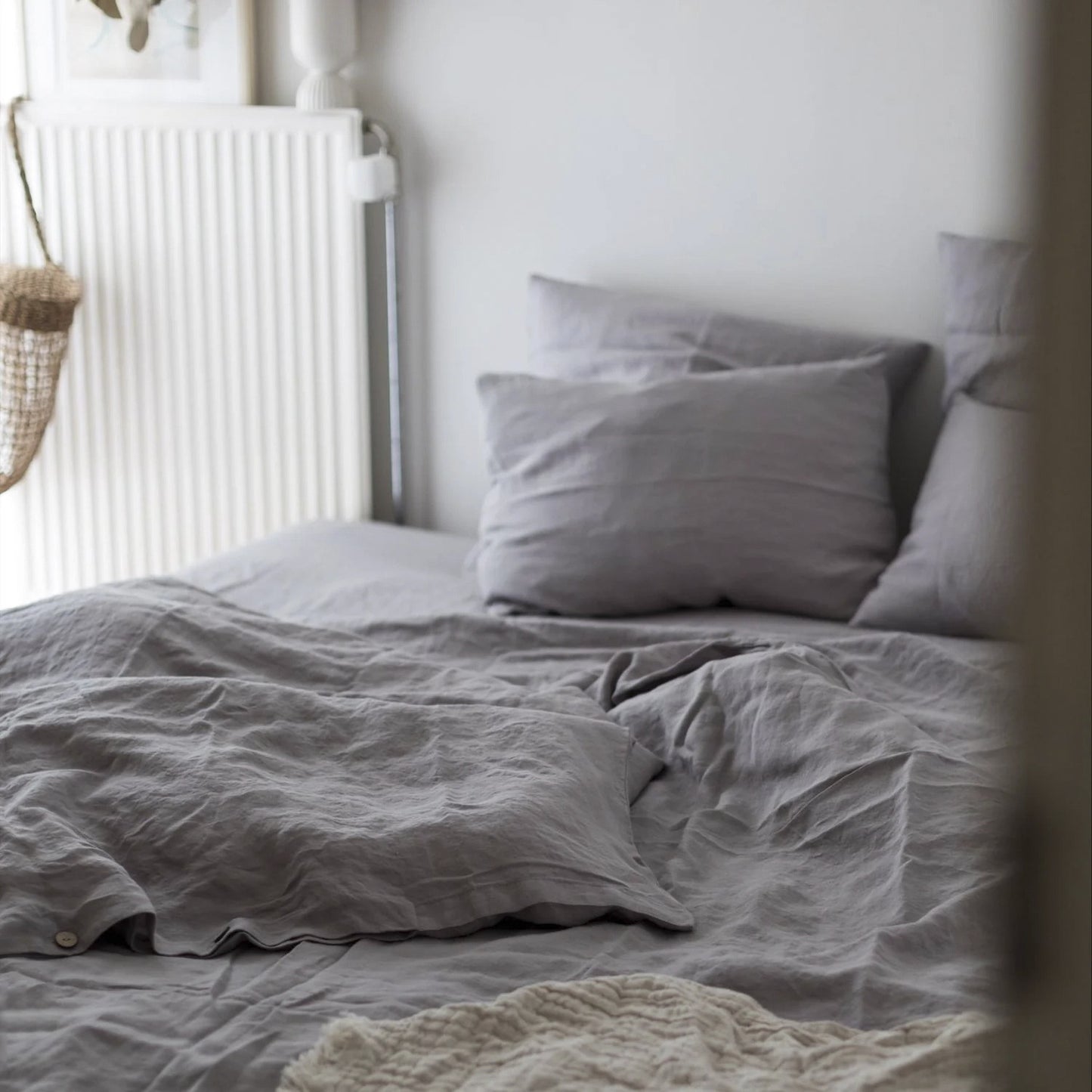 Pure Linen Bed Sheet Quilt Cover Four-piece Set