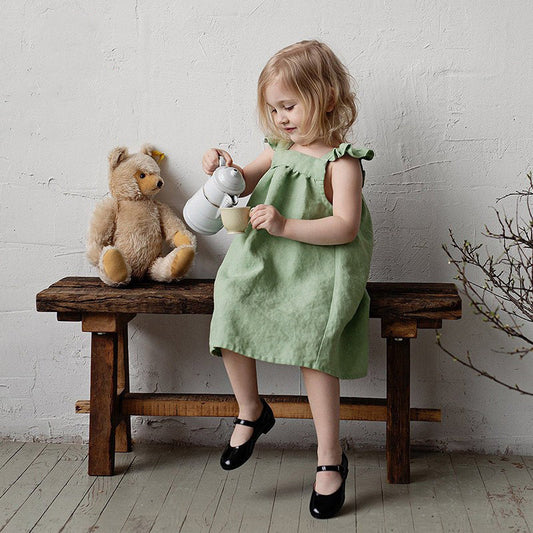 Pure  Linen Loose Sling Dress