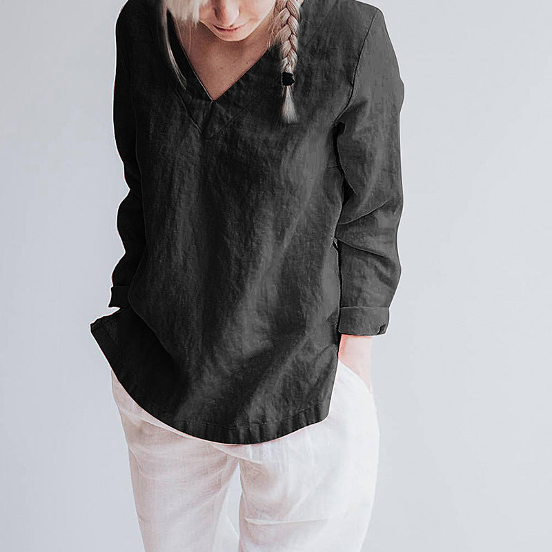 Pure Linen Shirt Women's