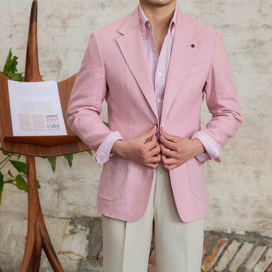 Pure Linen Suit Jacket Men's