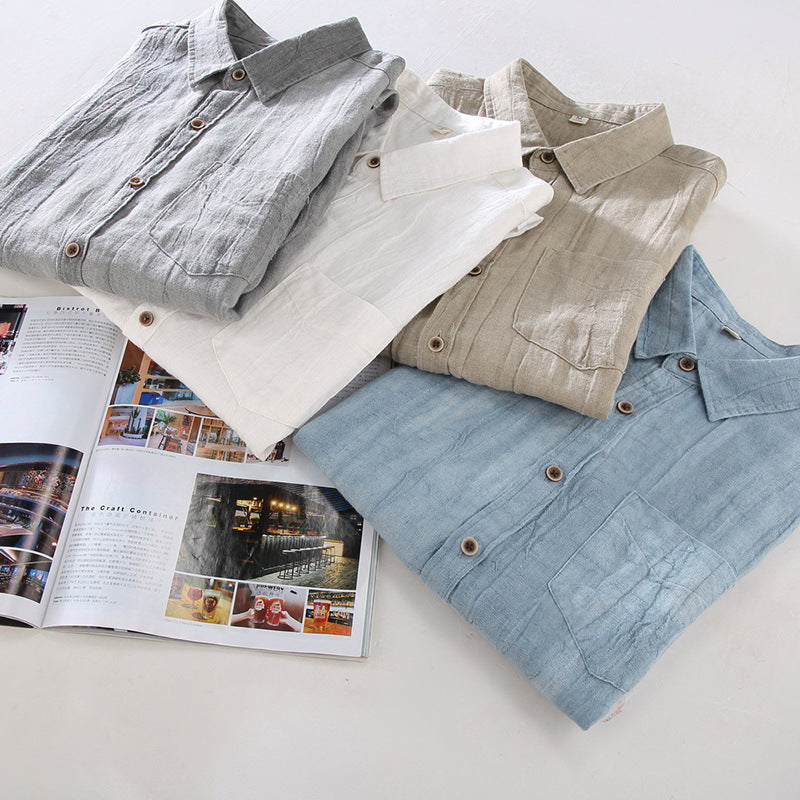 Pure Linen Shirt Men's