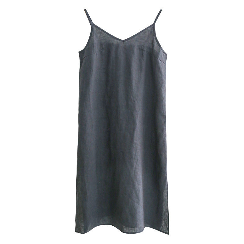 Pure Linen Slip Dress