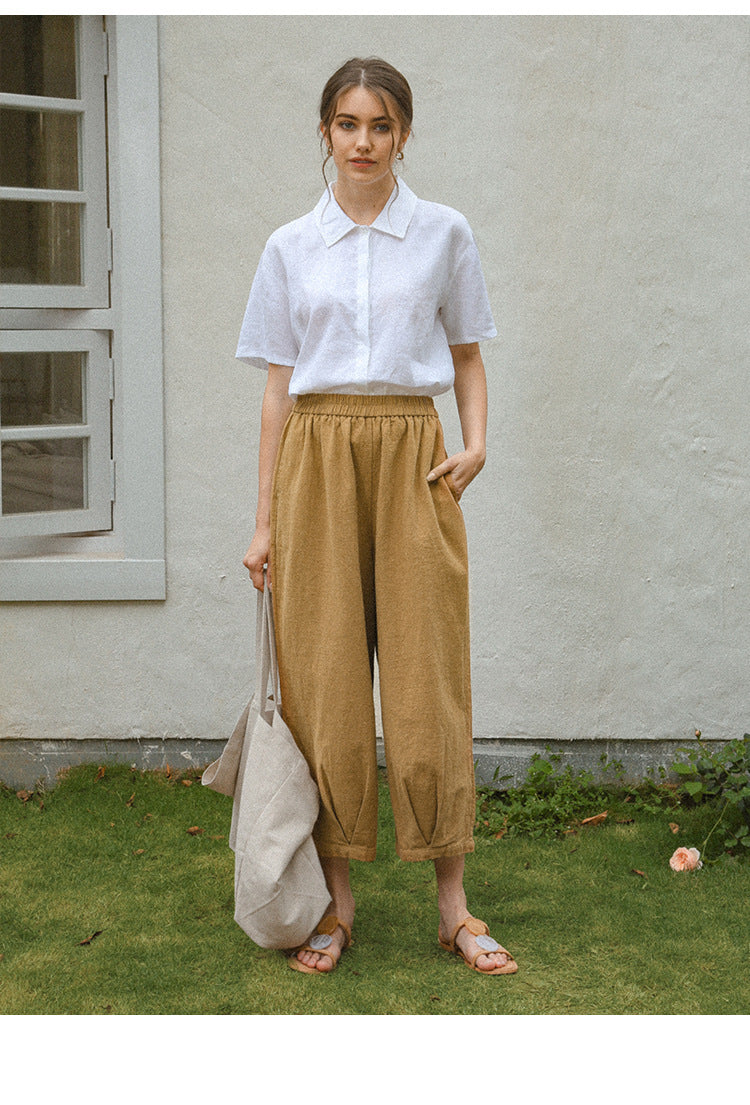Pure Linen Shirt Women's