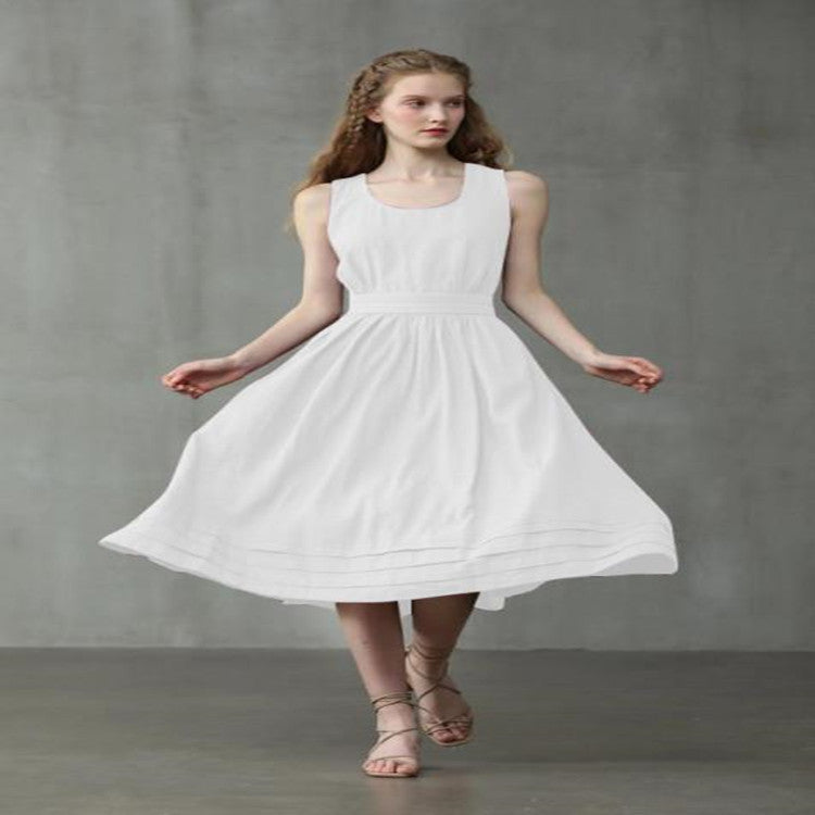 Pure Linen Dress Women's