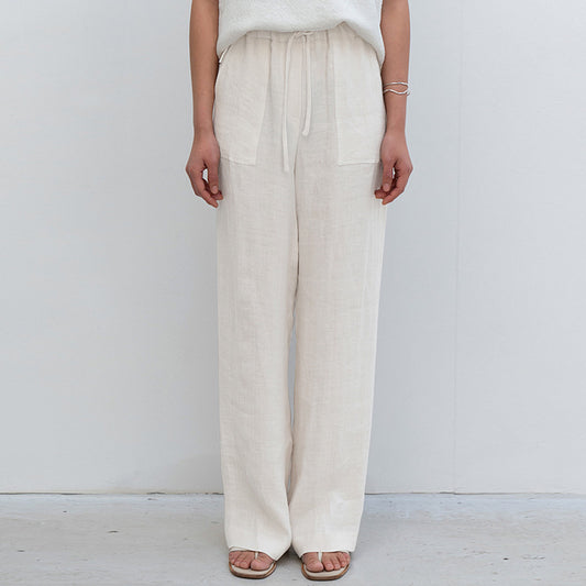 Pure Linen Pants Women's