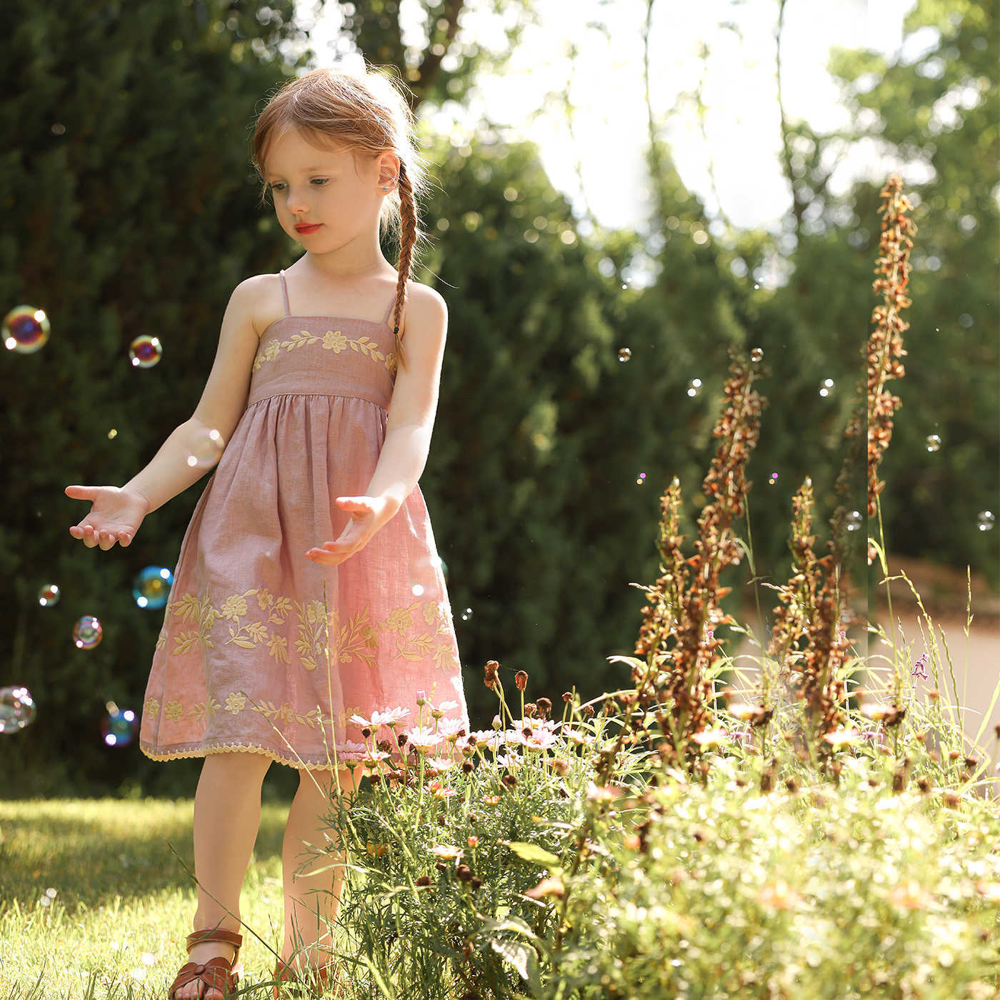 Pure Linen Dress Children's