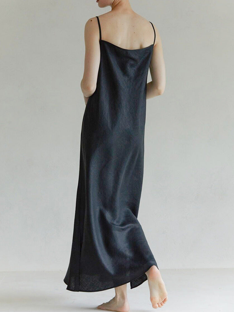 Pure Linen Sling Dress