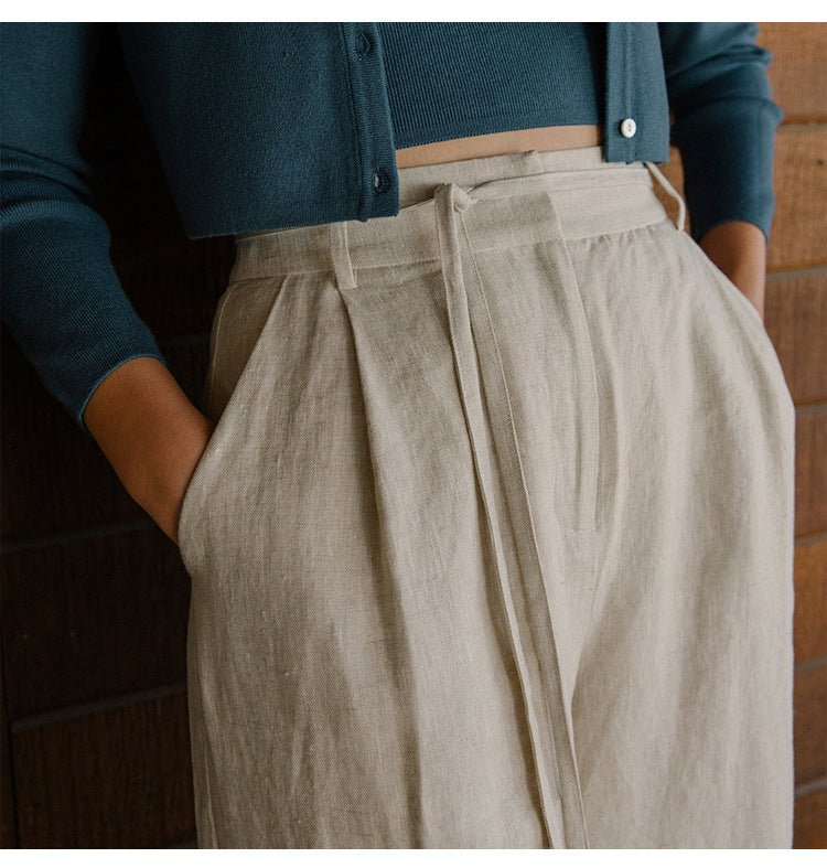 Pure Linen Pants Women