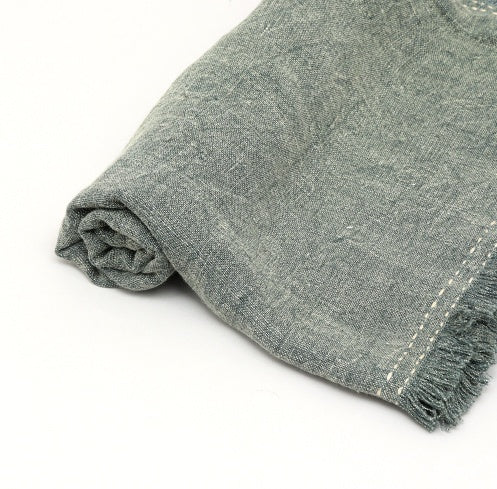 Pure Linen Stonewashed Blanket
