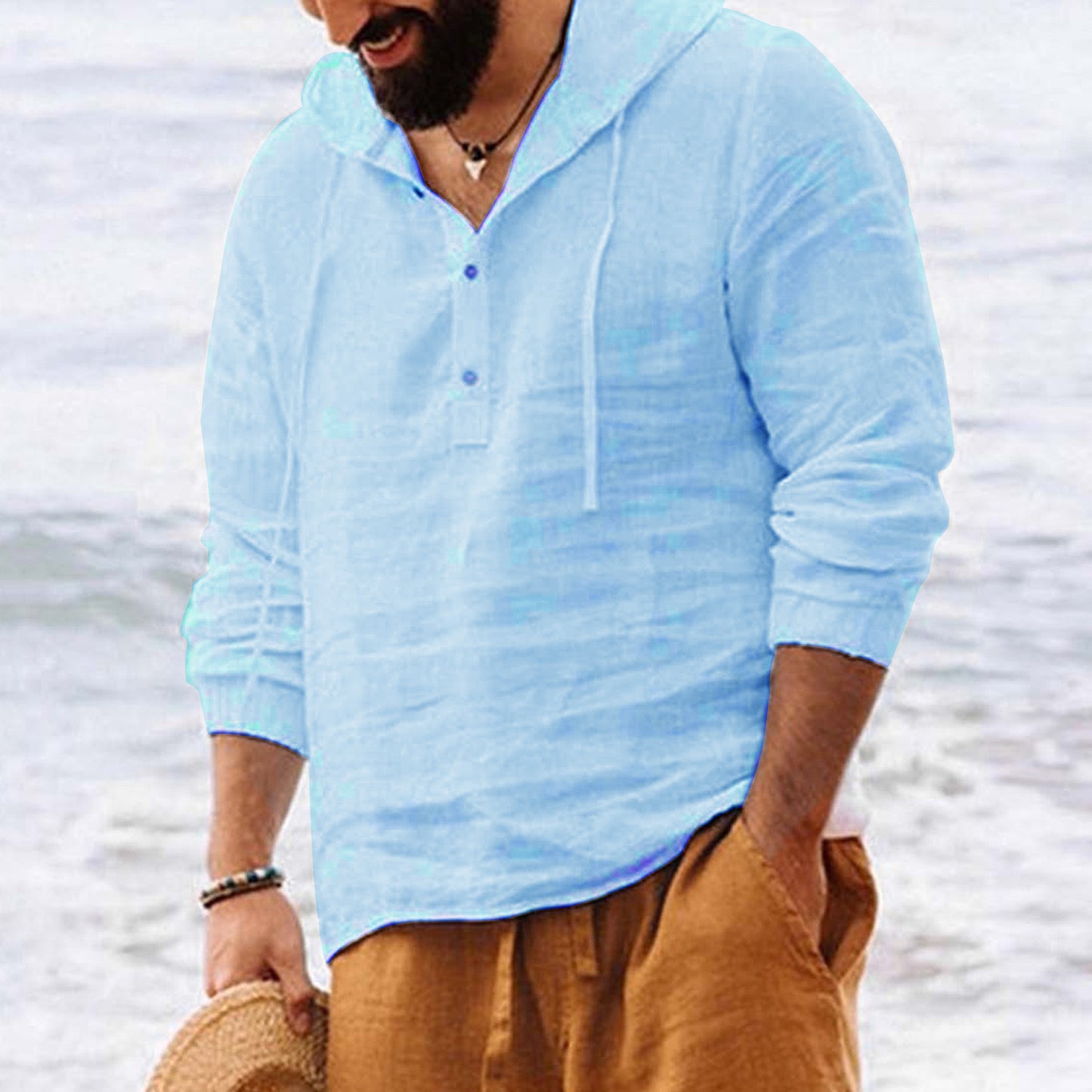 Pure Linen Shirt Men's