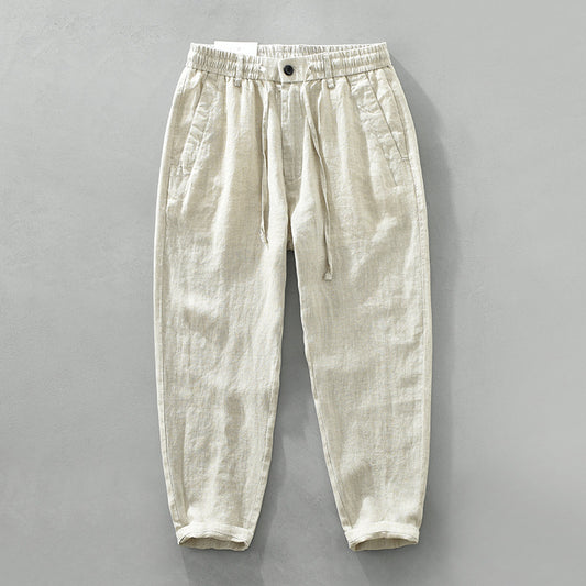 Pure Linen Casual Pants