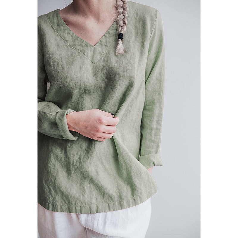 Pure Linen Shirt Women's