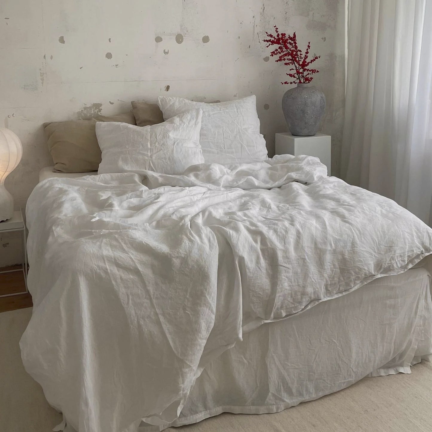 Pure Linen Bed Sheet Quilt Cover Four-piece Set